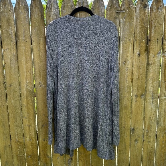 Apt. 9 Heathered Grey Long Open Front Cardigan Sz XL - Picture 12 of 13
